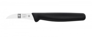 Нож ICEL для чистки овощей 6см изогнутый JUNIOR черный 24100.3214000.060