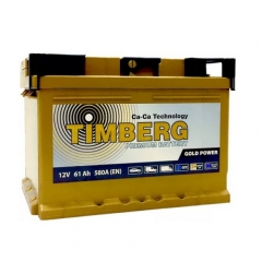 Автомобильный аккумулятор Timberg Gold Power 6СТ-61VL низкий