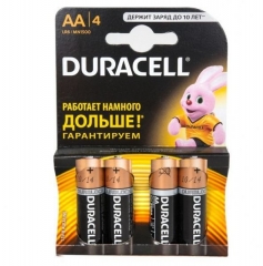 Батарейки AA DURACELL LR6 BL4 (набор из 4 батареек)
