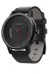 Умные часы Garmin Vivomove Classic с кожаным ремешком черные