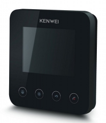 Цветной монитор видеодомофона Kenwei KW-E401FC черный