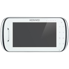 Цветной монитор видеодомофона Kenwei KW-S704C-W100 белый