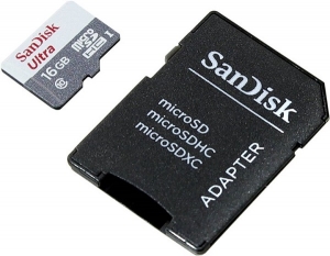 Карта памяти MicroSDHC Sandisk Ultra Android 16GB