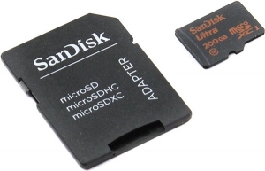 Карта памяти MicroSDXC Sandisk Ultra Android + Memory Zone Android App 200GB