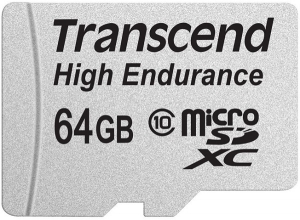 Карта памяти MicroSDXC Transcend Class10 UHS-I Hi-Endurance 64GB (TS64GUSDXC10V)