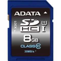 Карта памяти SDHC ADATA Premier UHS-I class 10 8GB