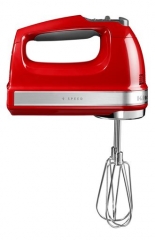 Миксер ручной KitchenAid 5KHM9212EER, 230-1300 об/мин, 9 скоростей, красный