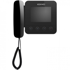 Монитор цветного видеодомофона Kenwei KW-E400FC черный