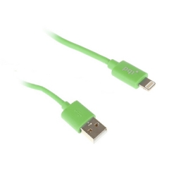 Переходник USB/Lightning PQI 90 см зеленый