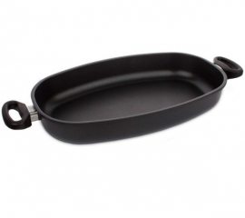 Сковорода овальная AMT Frying Pans Titan 40х24 см AMT I-74024 для индукционной плиты