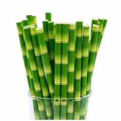 Трубочки для напитков бумажные D 6 мм L 197 мм бамбук, 1000 шт