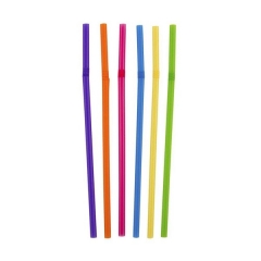 Трубочки для напитков с гофрой D 8 мм L 240 мм пластик цветные, 5000 шт