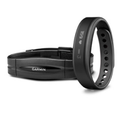 Умный фитнес-браслет Garmin Vivosmart Bundle Slate, HRM1, Small