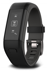 Умный фитнес-браслет Garmin Vivosmart HR+ черно-серые большой размер