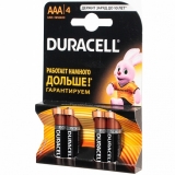 Батарейки AAA DURACELL LR03 BL4 (набор из 4 батареек)