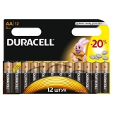 Батарейки AA DURACELL LR6 BL12 (набор из 12 батареек)