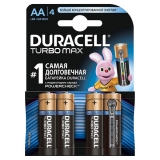 Батарейки AA DURACELL TURBO MAX LR6 BL4 (набор из 4 батареек)