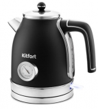 Чайник Kitfort KT-6102-1, чёрный с серебром