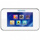 Цветной монитор видеодомофона Kenwei KW-S702TC белый тач скрин