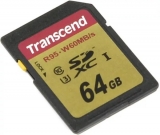 Карта памяти SDXC Transcend Class10 UHS-I U3 64GB (TS64GSDU3)