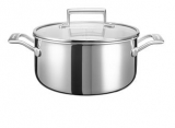 Кастрюля KitchenAid KC2T60LCST низкая, 5.68 л, с крышкой, нержавеющая сталь