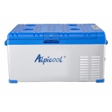 Компрессорный автохолодильник ALPICOOL A25 (25 л.) 12-24-220В синий