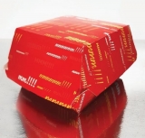 Коробка для гамбургера 93x86x74 мм Emoji бумага, 300 шт