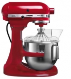 Миксер планетарный профессиональный KitchenAid 5KPM5EER, дежа 4.80 л, 3 насадки, красный