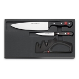 Набор кухонных ножей 2 шт. и точилка Wuesthof Gourmet 9654-1