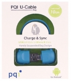 Переходник USB на microUSB PQI BAG 10 см в форме сумочки синий