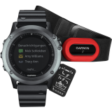 Спортивные часы Garmin Fenix 3 Sapphire с металлическим браслетом, HRM-Run