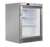 Шкаф морозильный со стеклом TEFCOLD UF200SG-P нержавеющий