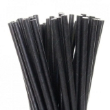 Трубочки для напитков бумажные D 6 мм L 140 мм чёрные, 1000 шт