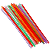 Трубочки для напитков прямые D 5 мм L 210 мм пластик цветные, 12000 шт
