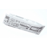 Уголок для хот-дога Мagic News 220х80х40 мм бумага белый, 3000 шт